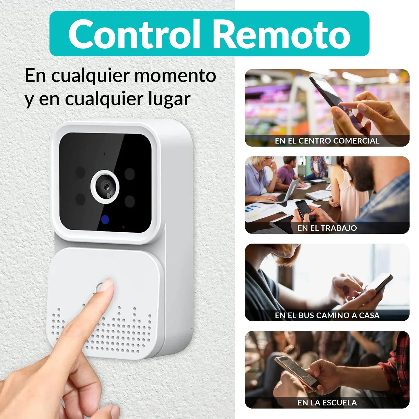 SafeSight®: Tu Timbre Smart con Cámara HD