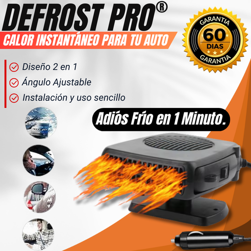 DefrostPro® 2 en 1 ¡Adiós al Hielo! Calor Instantáneo para tu Auto.